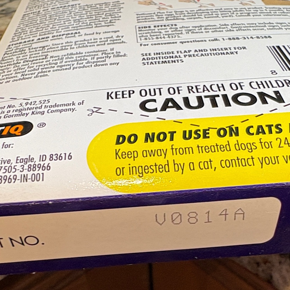 Plus Flea and Tick Treatment for Dogs - over 66lbs 4mo supply - Picture 5 of 6